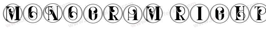 Monogram Right Regular字体转换